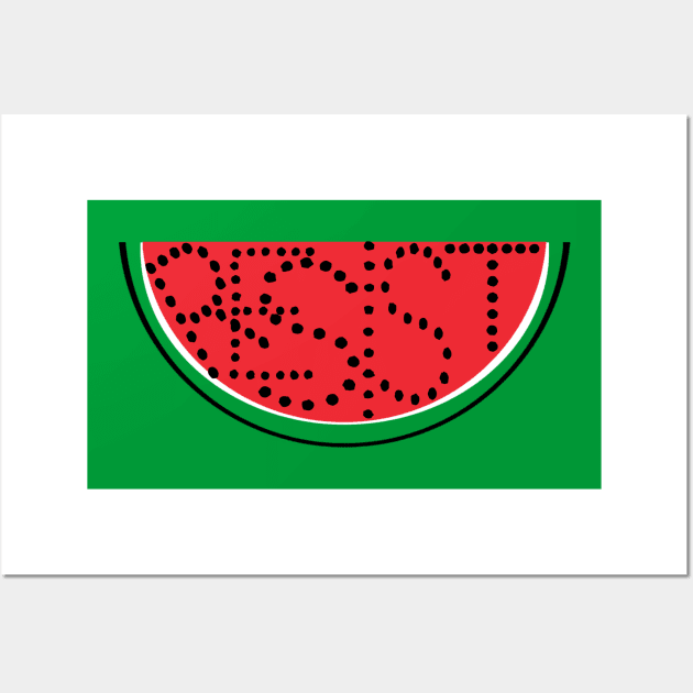 RESIST - Watermelon Free Palestine - Back Wall Art by SubversiveWare